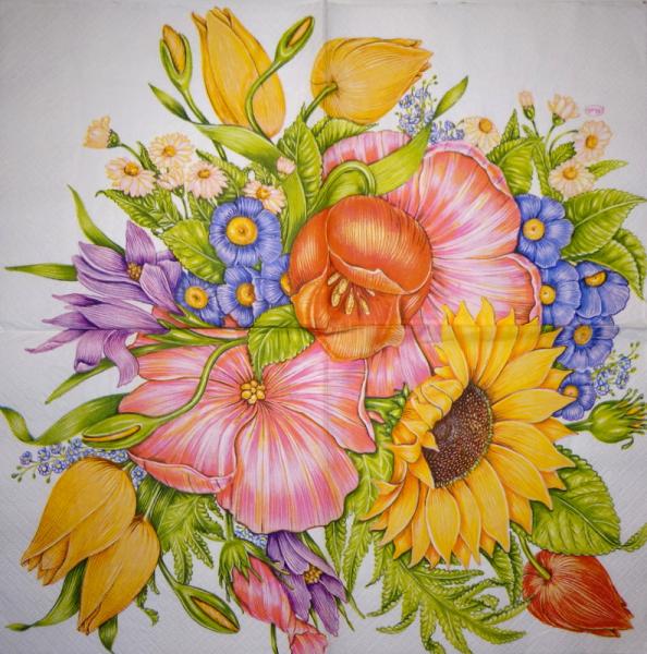 030 Sonnenblumen - 3-lagig - Sweet Pac